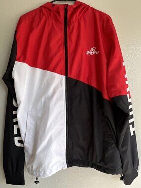 100 Thieves Tri-color Zip Windbreaker Men’s Sz  Large Zip Jacket